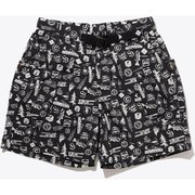 フォレストキャンプライフショーツ Forest Camp Life Short PM0652 010 Black/Camping Print XLサイズ [アウトドア ショートパンツ メンズ]