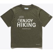 エンジョイマウンテンライフショートスリーブTシャツ Y Enjoy Mountain Life Short Sleeve Tee PY4895 398 Stone Green Heather, Enjoy Graphic Sサイズ [アウトドア トップス キッズ]