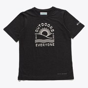 マウントエコーショートスリーブグラフィックTシャツ Mount Echo Short Sleeve Graphic Shirt AB6637 013 Shark Hthr, Outdoors Everyone Graphic XSサイズ [アウトドア トップス キッズ]