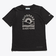 マウントエコーショートスリーブグラフィックTシャツ Mount Echo Short Sleeve Graphic Shirt AB6637 013 Shark Hthr, Outdoors Everyone Graphic Sサイズ [アウトドア トップス キッズ]