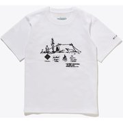 ユースフォレストキャンプラバーズショートスリーブクルー Y Forest Camp Lovers SS Crew PY6498 100 White Mサイズ [アウトドア トップス キッズ]