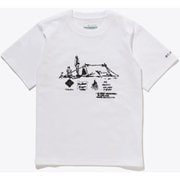 ユースフォレストキャンプラバーズショートスリーブクルー Y Forest Camp Lovers SS Crew PY6498 100 White Lサイズ [アウトドア トップス キッズ]