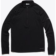 エンドレストレイル1/2ジップメッシュロングスリーブ M Endless Trail 1/2 Zip Mesh Long Sleev AE4556 010 Black Lサイズ [ランニングウェア シャツ メンズ]