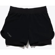 ウィメンズエンドレストレイル2in1ショーツ W Endless Trail 2n1 Short AR7161 010 Black Lサイズ [ランニングウェア ショートパンツ レディース]