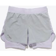 ウィメンズエンドレストレイル2in1ショーツ W Endless Trail 2n1 Short AR7161 031 Cirrus Grey, Purple Tint Mサイズ [ランニングウェア ショートパンツ レディース]