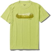 CシールドランドスケープT S/S C-SHIELD Landscape Tee S/S 5215312 034 ライム Lサイズ [アウトドア カットソー メンズ]
