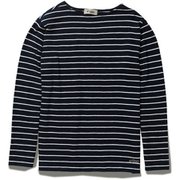 スラブボーダークルー Slub Border Crew 5215331 046 ネイビー Mサイズ [アウトドア カットソー メンズ]