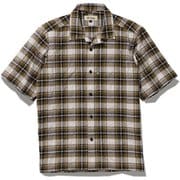 CシールドサーフェスCOC S/S C-SHIELD Surface Check OC Shirt S/S 5212203 218 ゴールドオーカー Sサイズ [アウトドア シャツ メンズ]