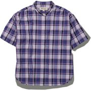 CシールドプレザントS S/S C-SHIELD Pleasant Shirt S/S 8212045 093 パープル Mサイズ [アウトドア シャツ レディース]