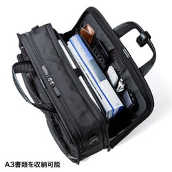 美品✨サンワサプライ BAG-EXE12N ビジネスバック A3収納可能 エグゼクティブ ビジネスバッグ Pro 大型 ダブルルーム BAG