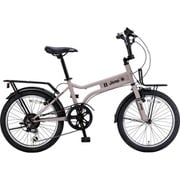 ミニベロ 20インチ 6段変速 サンド 23JE-206MX-SAND
