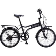 ミニベロ 20インチ 6段変速 ブラック 23JE-206MX-BLACK