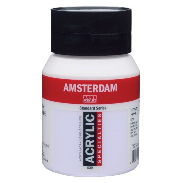 アムステルダム AMSTERDAMT1772-820-2 [アムステルダムアクリリックカラー 500ml #820 パールブルー]Ω