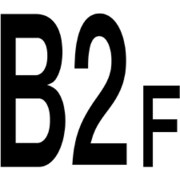 6300000424 [階数表示標識450角 B2F]