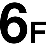 6300000433 [階数表示標識600角 6F]