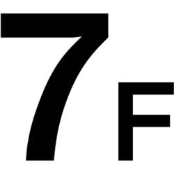 6300000434 [階数表示標識600角 7F]