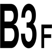 6300000450 [階数表示標識600角 B3F]
