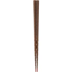 螺旋手彫り箸 本漆 瑞雲 22cm 朱赤
