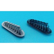 3D7201 1/72 Bf109E-1/3/4/7 排気管 （スペシャルホビー用） [プラモデル用パーツ]