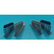 3D7204 1/72 Bf109F 排気管 （ファインモールド用） [プラモデル用パーツ]