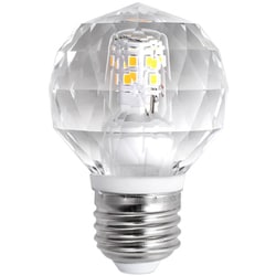 エアコルノ LED電球 E26 G型 クリスタル G001 電球色（2700K） aircornoled-e26-g001