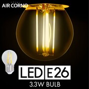 エアコルノ LED電球 E26 フィラメント 電球色(2700K) aircornoled-e26a