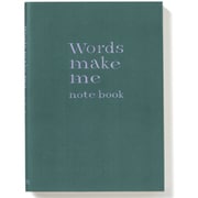 Words make me notebook deep green GWN-02