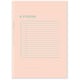 SUMMARY NOTE BOOK B5 CORAL PINK GSNB5-06