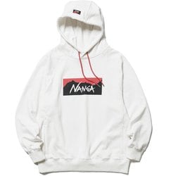 エコハイブリッド ボックスロゴスウェットフーディ ECO HYBRID BOX LOGO SWEAT HOODIE N000118 WHT Mサイズ [アウトドア スウェット メンズ]