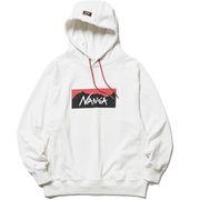エコハイブリッド ボックスロゴスウェットフーディ ECO HYBRID BOX LOGO SWEAT HOODIE N000118 WHT Mサイズ [アウトドア スウェット メンズ]