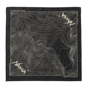 パルバットコントアーマップバンダナ PARBAT CONTOUR MAP BANDANNA N000749 BLK [バンダナ]