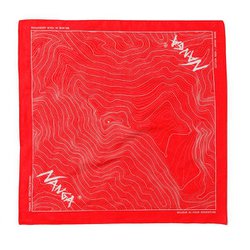パルバットコントアーマップバンダナ PARBAT CONTOUR MAP BANDANNA N000749 RED [バンダナ]