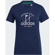 AD23SS NMJ59 HS9029 NV J/L [ゴルフシャツ レディース PG グラフィックS/Sモックネックシャツ 半袖 J/L カレッジネイビー]