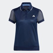 AD23SS NMJ50 HS6993 NV J/L [ゴルフシャツ レディース ファブリックミックス S/Sポロシャツ 半袖 J/L カレッジネイビー]