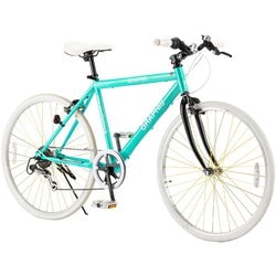 クロスバイク 26インチ 6段変速 ミントホワイト GR-001