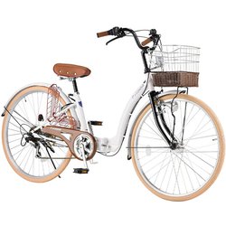 シティサイクル 26インチ 6段 ホワイト CO-26