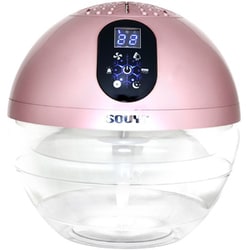 SY-071-PK [バイオナースボール 空気清浄機 UV除菌 アロマ付属 LEDライト搭載 気化式 フィルター交換不要 ピンク]