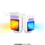 卓上加湿除菌ヒーター UVC除菌機能 温風3段階/冷風2段階 超音波式加湿 首振り機能 7色LEDライト搭載 SY-149