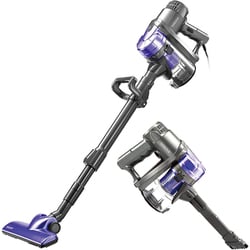 掃除機 スティッククリーナー コード式 2in1サイクロン式 1.2kg 簡単操作/分解 パープル SY-054-PU
