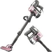 掃除機 スティッククリーナー コード式 2in1サイクロン式 1.2kg 簡単操作/分解 ピンク SY-054-PK