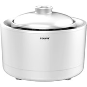 土鍋炊飯器 フッ素/テフロン加工なし 360度全方位炊き上げ ホワイト SY-150-WH
