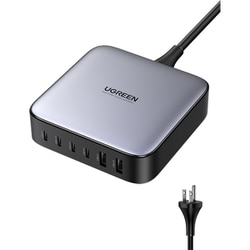 USB急速充電器 PD急速充電器 200W 6ポート 卓上 USB PD（パワーデリバリー）/QC（クイックチャージ）対応 200W USB-C×4/USB-A×2 GaN搭載 90551