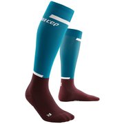 ランソックス ｔａｌｌ The Run Compression Socks 4.0 Tall, Men WP309R4 767 ペトロール/ダーク レッド V ふくらはぎ周囲(45-50cm) [ランニングウェア ソックス メンズ]