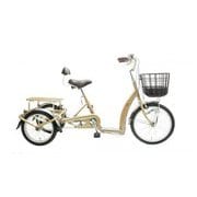シティサイクル シニア向け自転車 こげーる lively(ライブリー) III 3輪 前輪20インチ/後輪16インチ 内装3段変速 ライトブラウン 9042