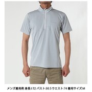 クライムスピードショートスリーブジップ Climb Speed S/S Zip TSSMC215 046 グレー Mサイズ [アウトドア カットソー メンズ]