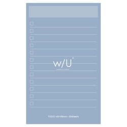 WU/ノート付箋 スリム/パウダーブルー WU-FSTN-R-B
