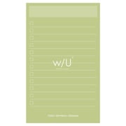 WU/ノート付箋 スリム/ピスタチオグリーン WU-FSTN-R-G