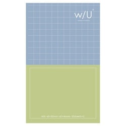 WU/ノート付箋 ミックス/ブルーグリーン WU-FSTN-M-BG