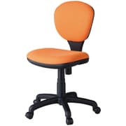 事務イス 布張り 肘なし オレンジ C301J オレンジ