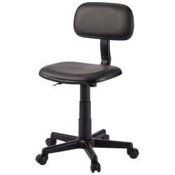 事務イス ブラック C607 PVC BK